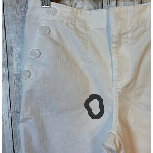 Talbots White Sailor Jeans‎ Crop Length Size 6 - Picture 9 of 9